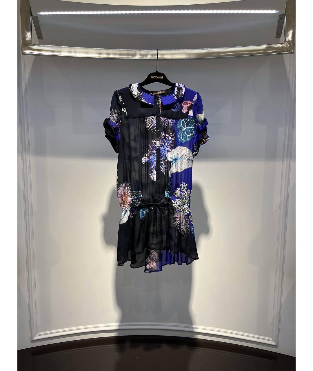 ROBERTO CAVALLI Мульти шелковая туника, фото 4