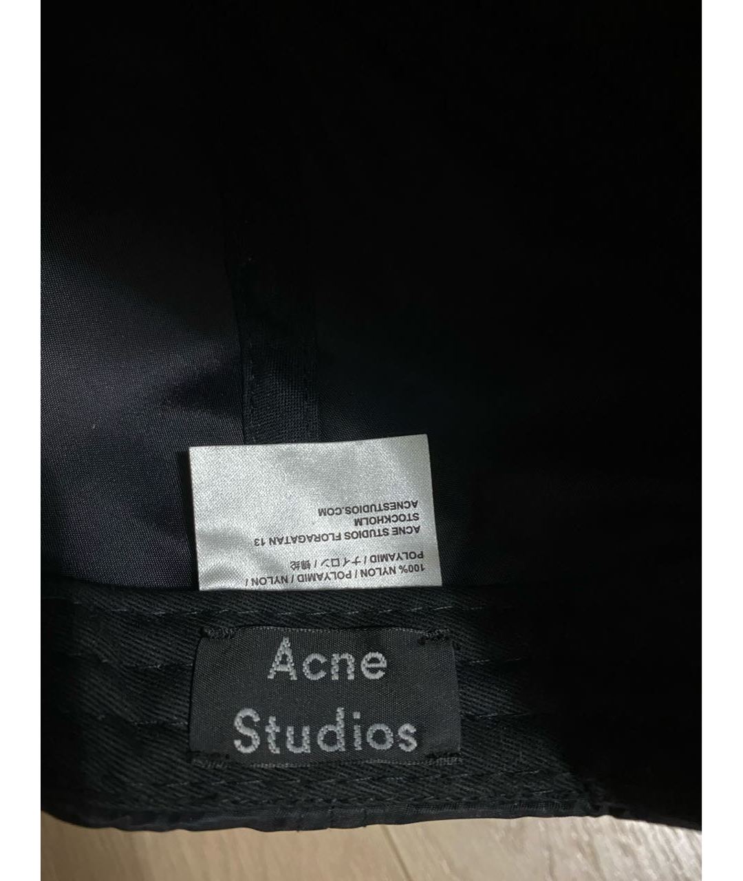 ACNE STUDIOS Черная синтетическая кепка, фото 6