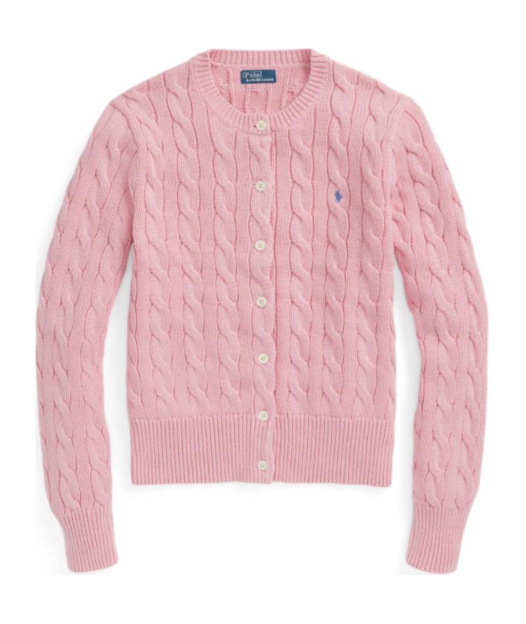 POLO RALPH LAUREN Розовый хлопковый джемпер / свитер, фото 1