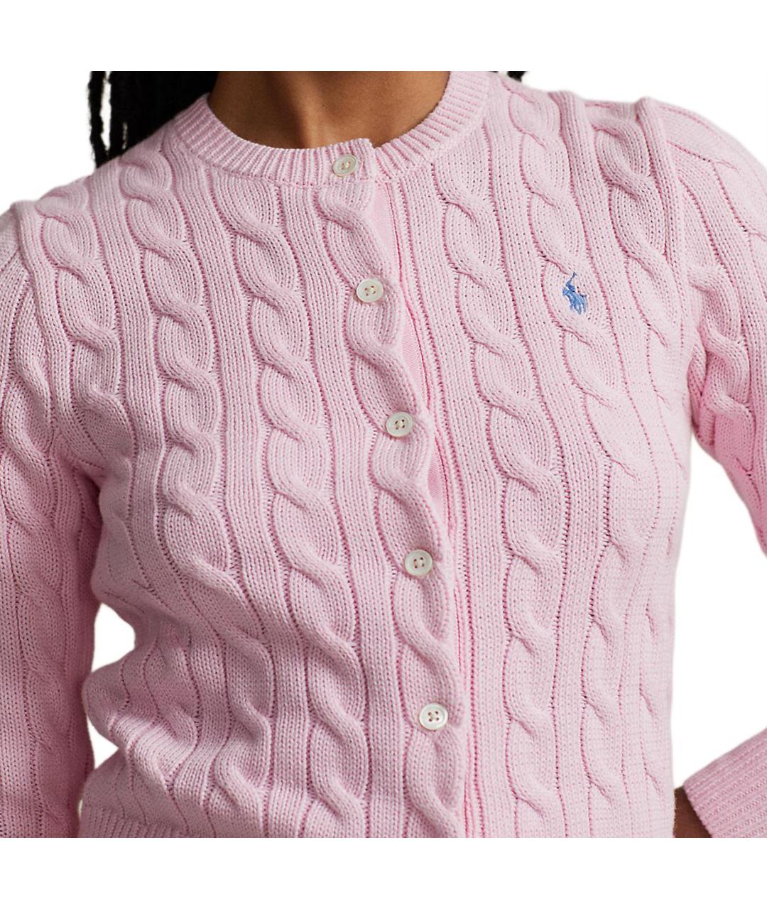 POLO RALPH LAUREN Розовый хлопковый джемпер / свитер, фото 6