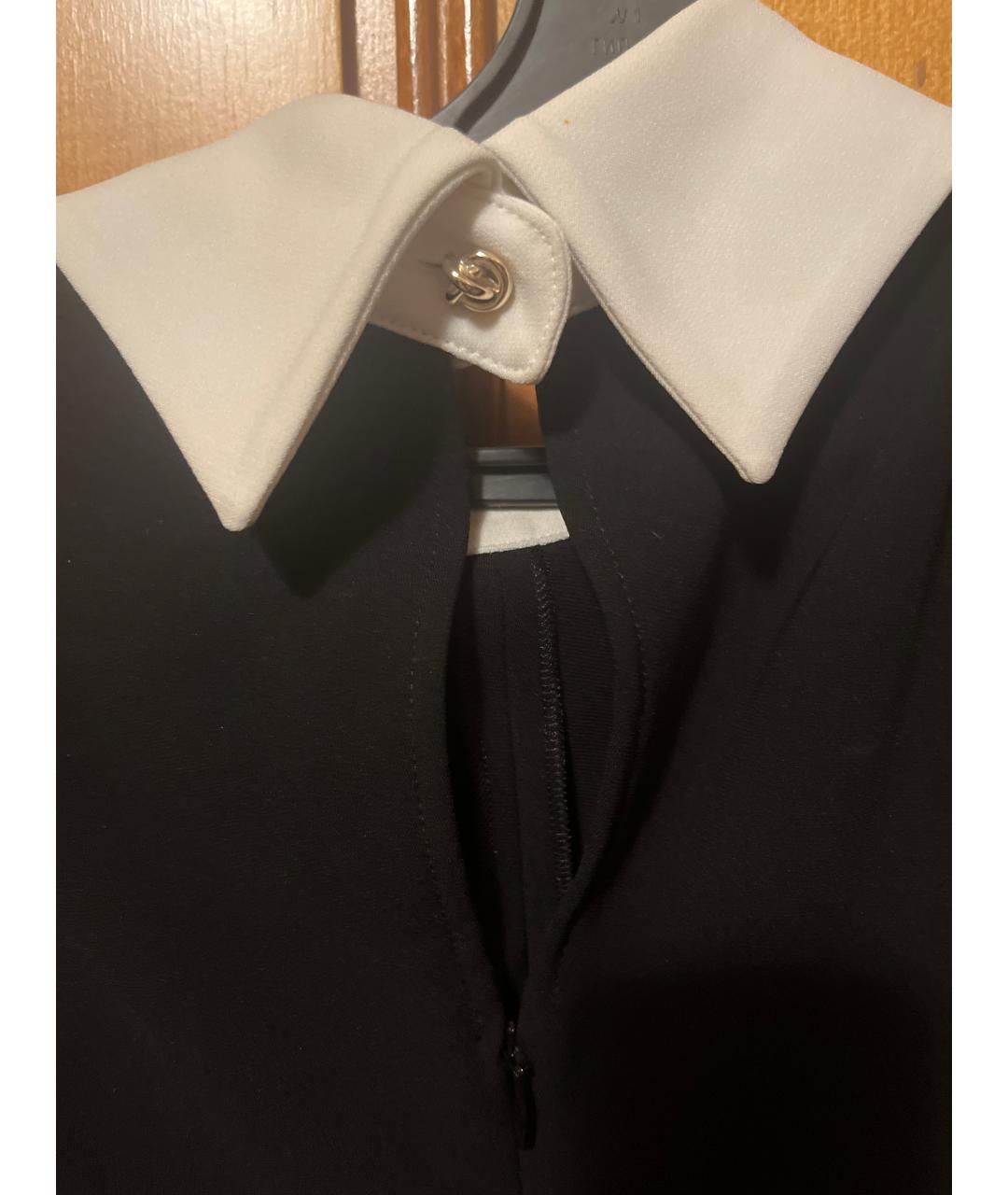 MAX MARA STUDIO Черное ацетатное вечернее платье, фото 4