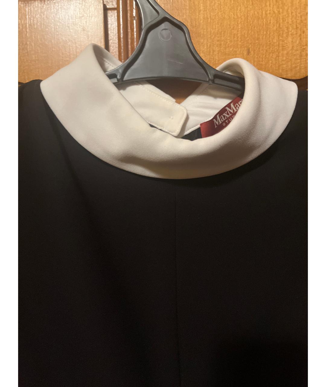 MAX MARA STUDIO Черное ацетатное вечернее платье, фото 5