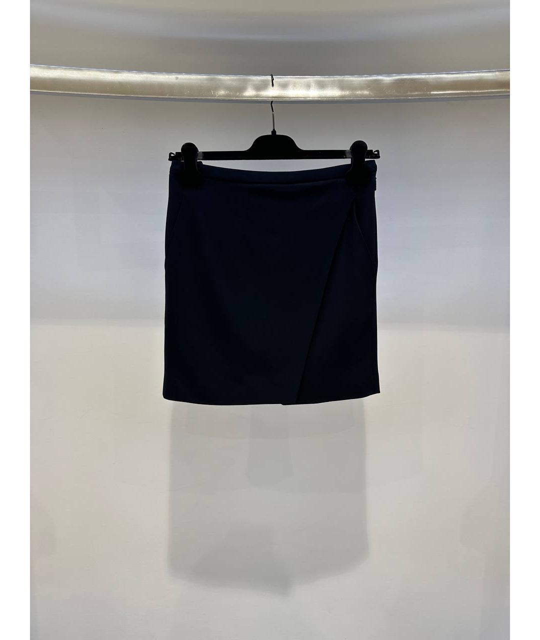 ROBERTO CAVALLI Черная вискозная юбка мини, фото 3