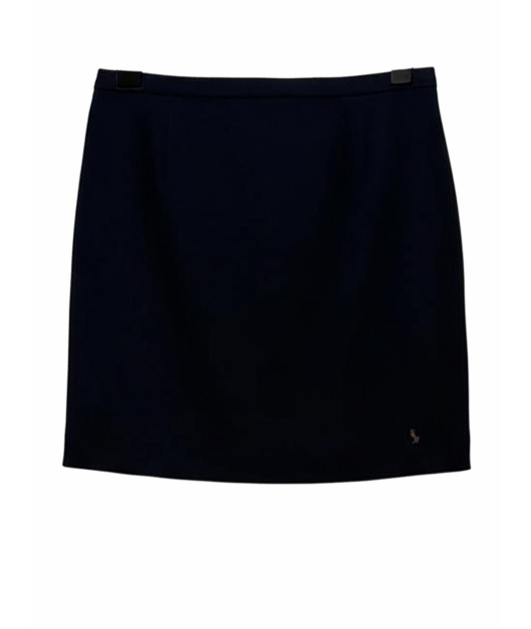 ROBERTO CAVALLI Черная вискозная юбка мини, фото 4