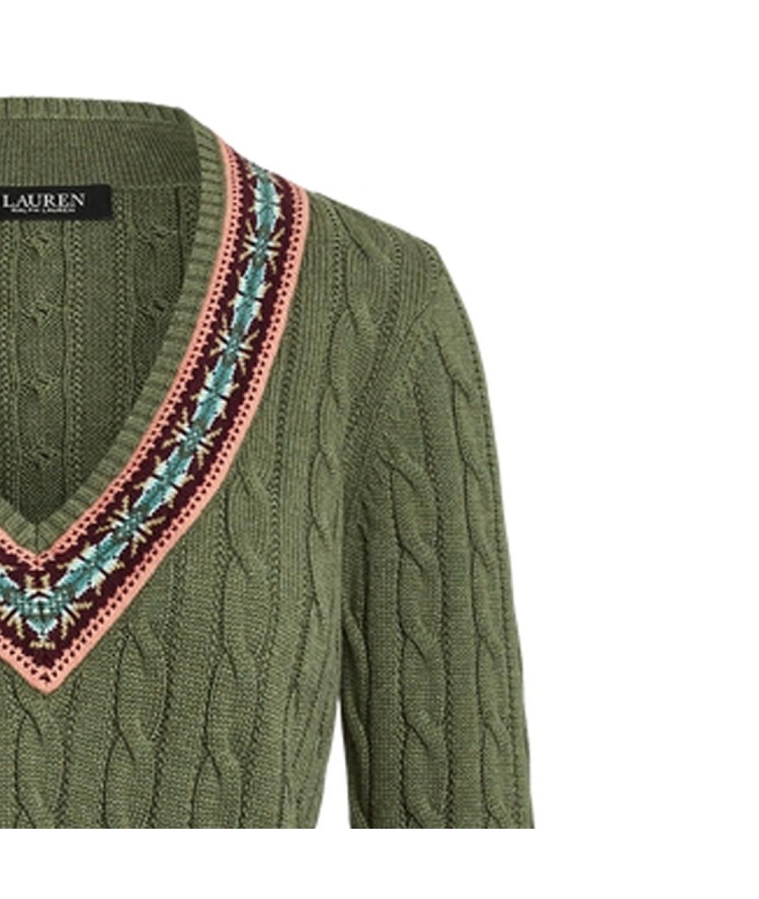 POLO RALPH LAUREN Зеленый джемпер / свитер, фото 3