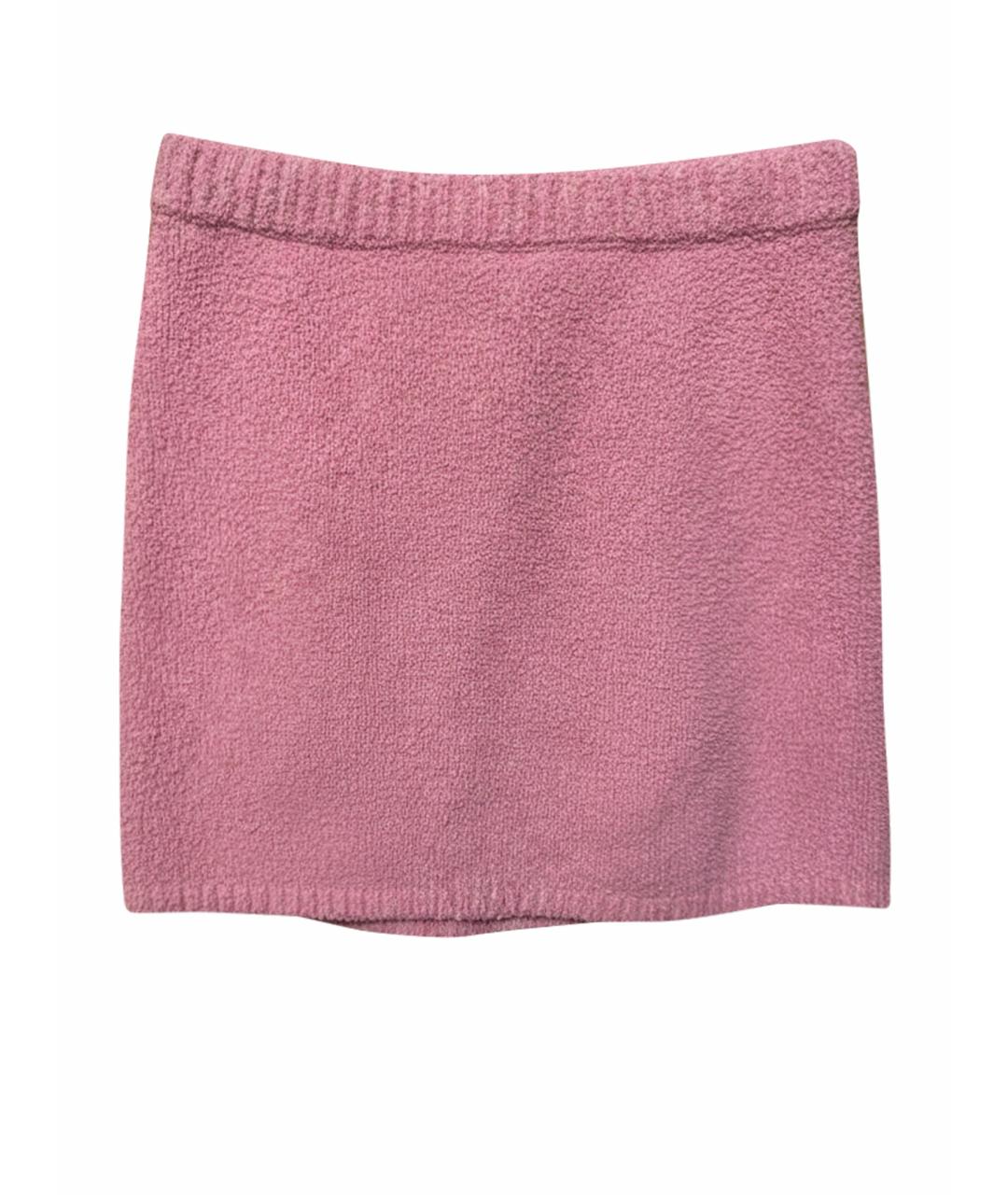 12 STOREEZ Розовая хлопковая юбка мини, фото 1