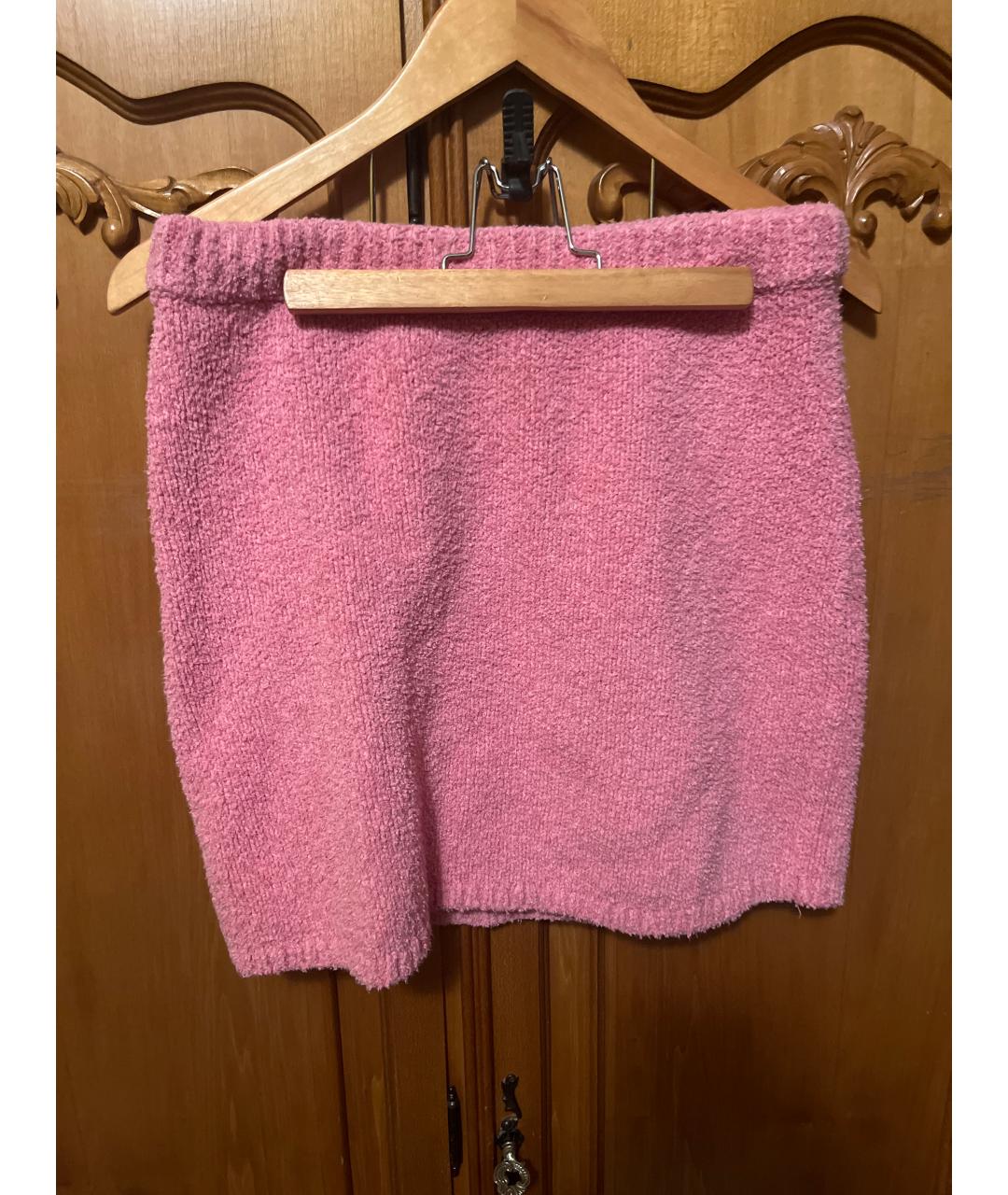 12 STOREEZ Розовая хлопковая юбка мини, фото 6