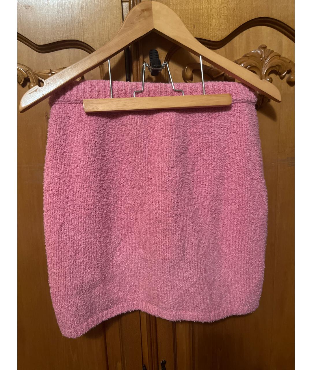 12 STOREEZ Розовая хлопковая юбка мини, фото 2
