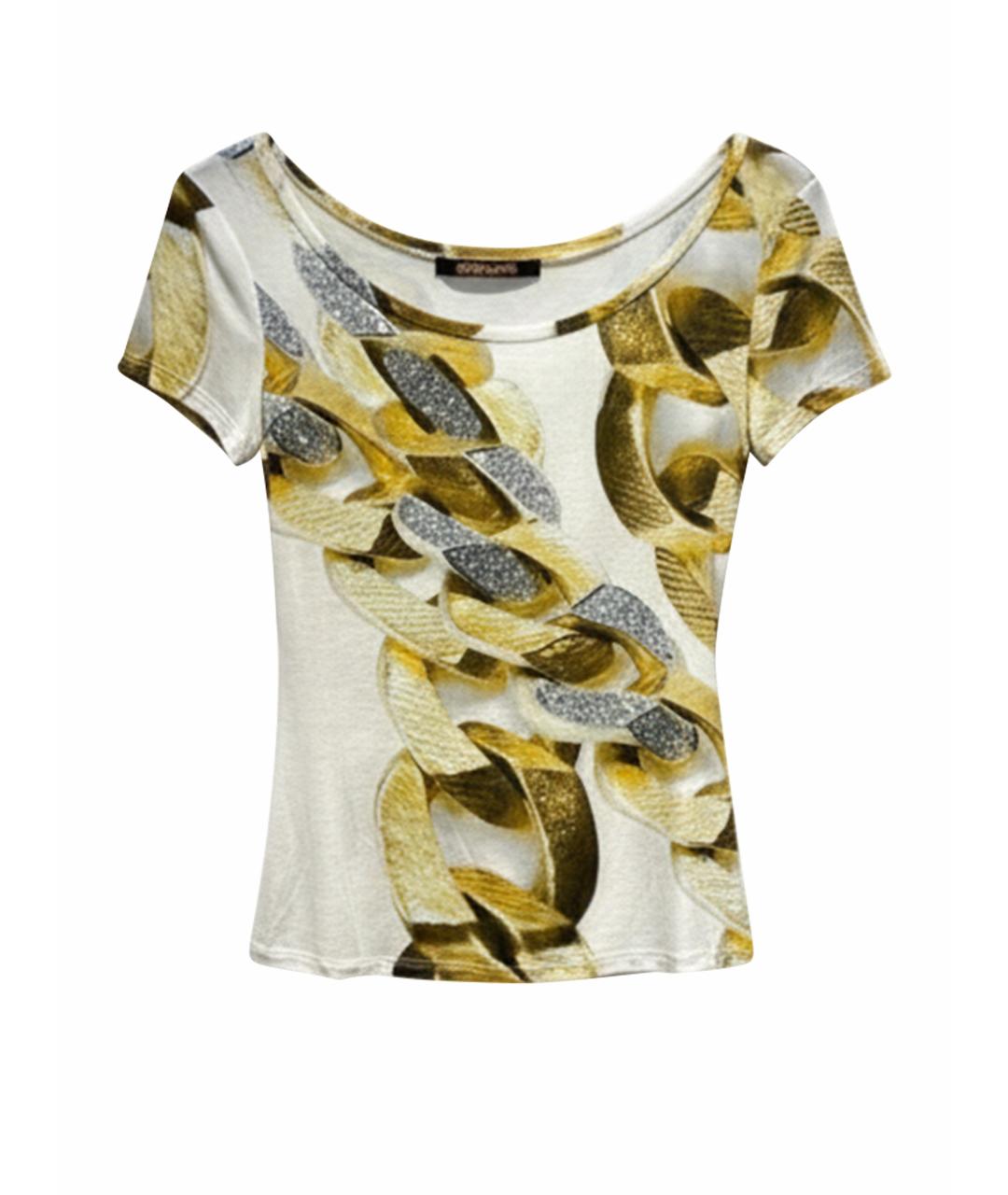 ROBERTO CAVALLI Белая вискозная футболка, фото 1