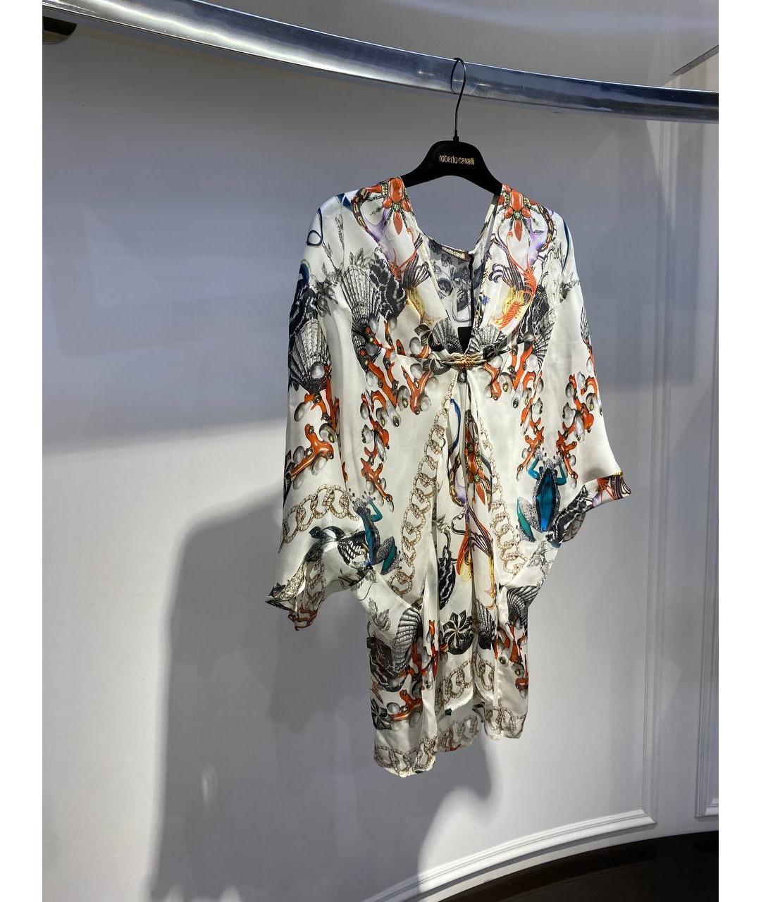 ROBERTO CAVALLI Мульти шелковая туника, фото 2