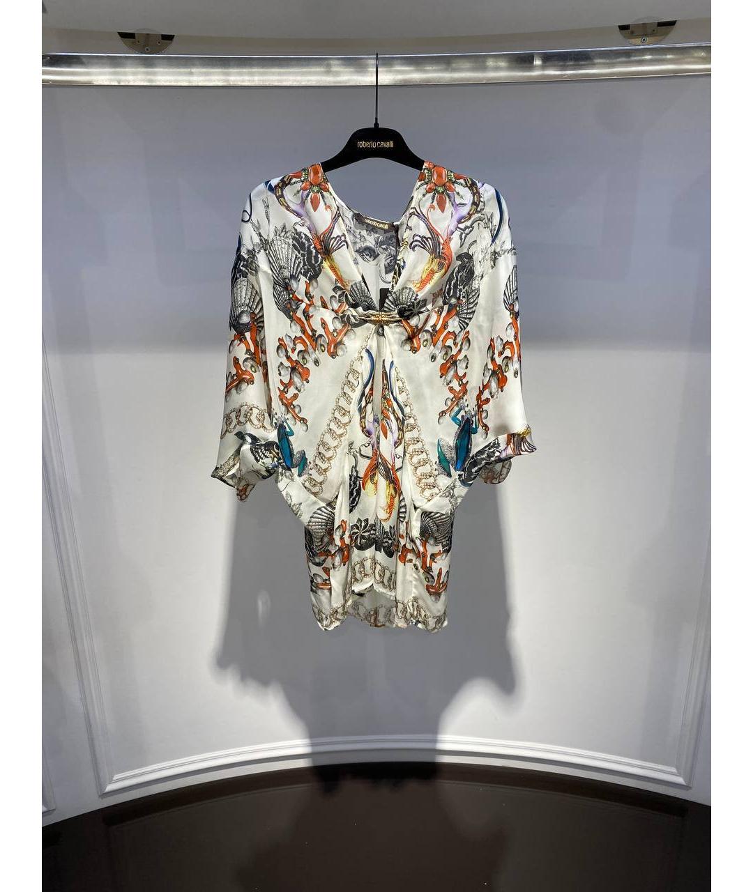 ROBERTO CAVALLI Мульти шелковая туника, фото 4