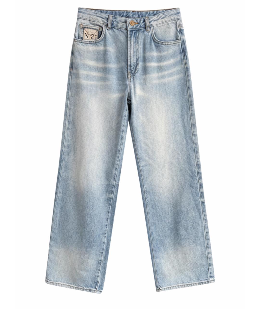 NO. 21 Синие хлопковые детские джинсы, фото 1