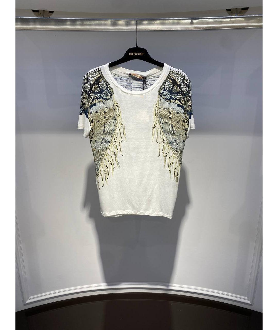 ROBERTO CAVALLI Мульти вискозная футболка, фото 4