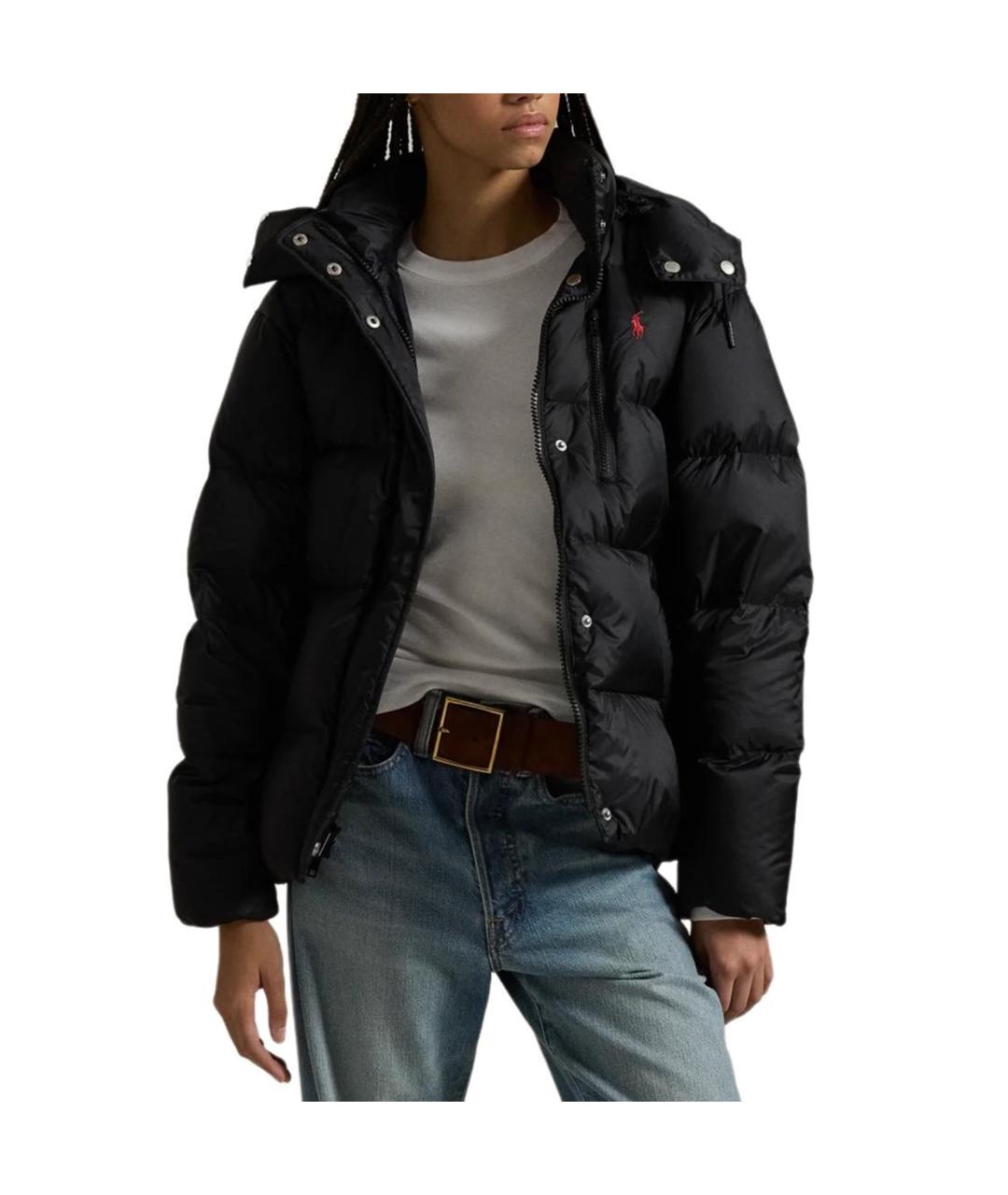 POLO RALPH LAUREN Черный пуховик, фото 3