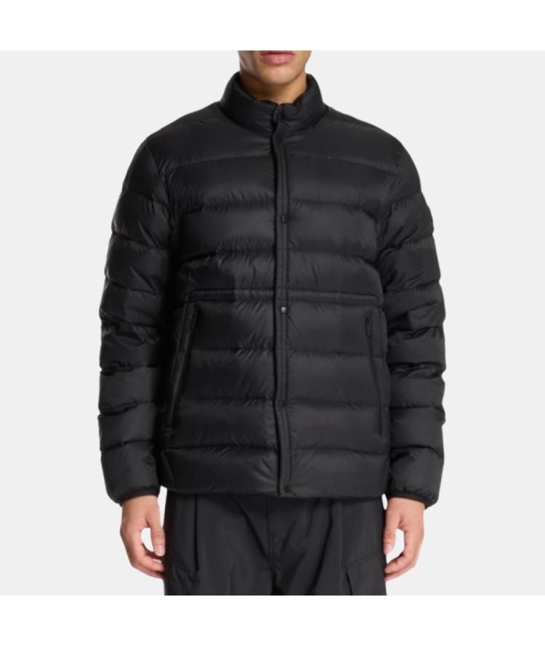 MONCLER Черная полиамидовая куртка, фото 4