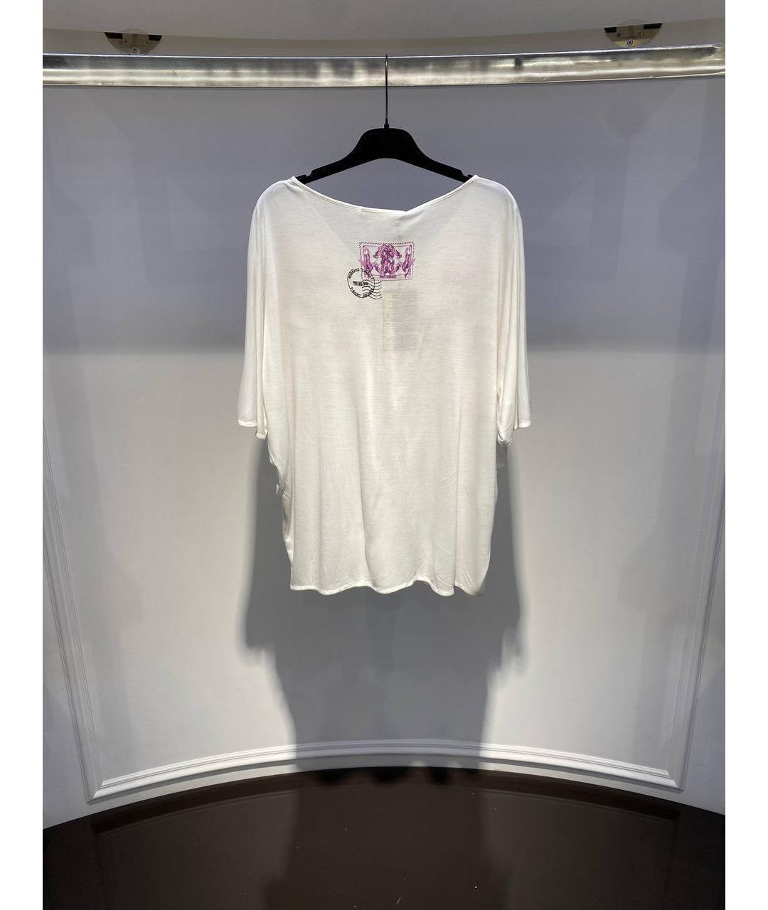 ROBERTO CAVALLI Мульти шелковая футболка, фото 3