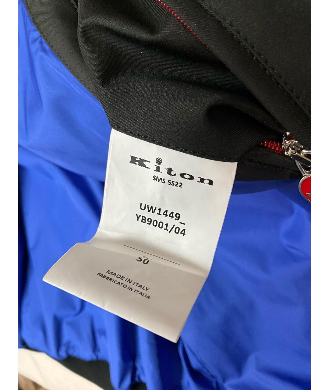 KITON Черная полиамидовая куртка, фото 7