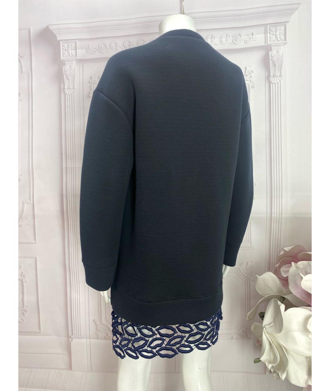 MSGM Черное хлопковое повседневное платье, фото 7