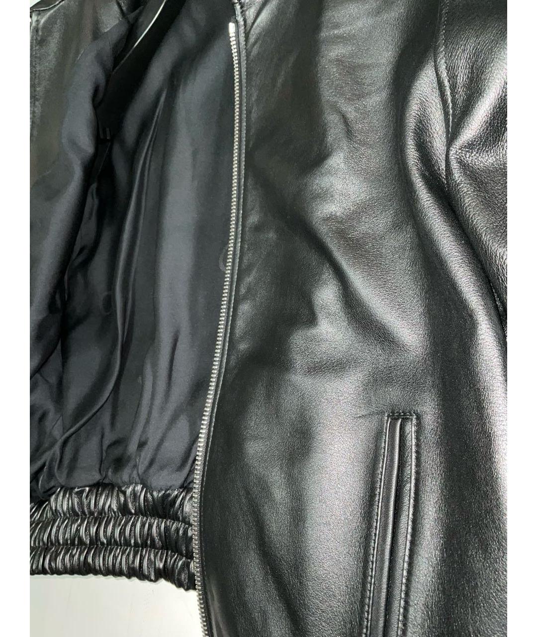 CELINE Черная кожаная куртка, фото 4
