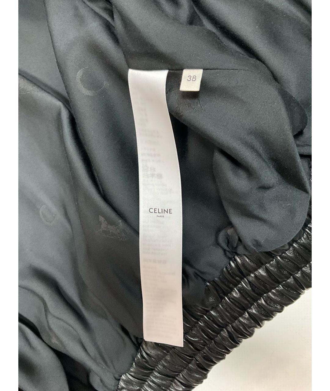 CELINE Черная кожаная куртка, фото 8