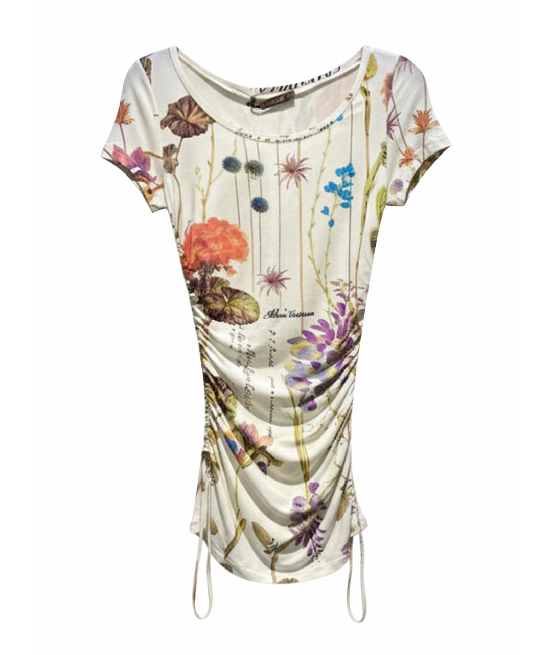 ROBERTO CAVALLI Мульти вискозная футболка, фото 1