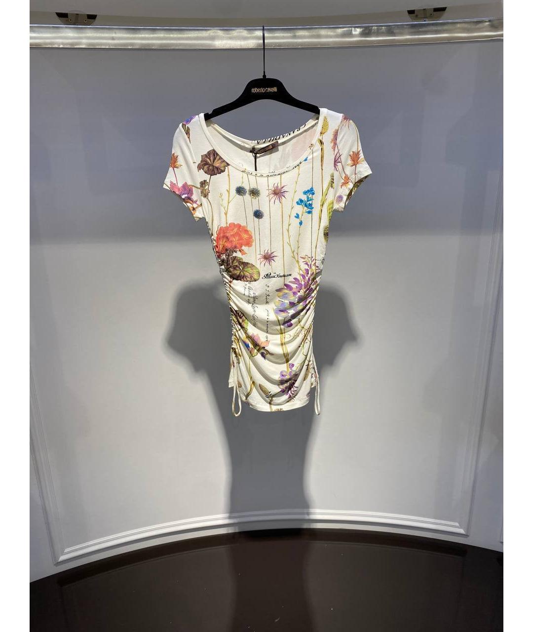 ROBERTO CAVALLI Мульти вискозная футболка, фото 4