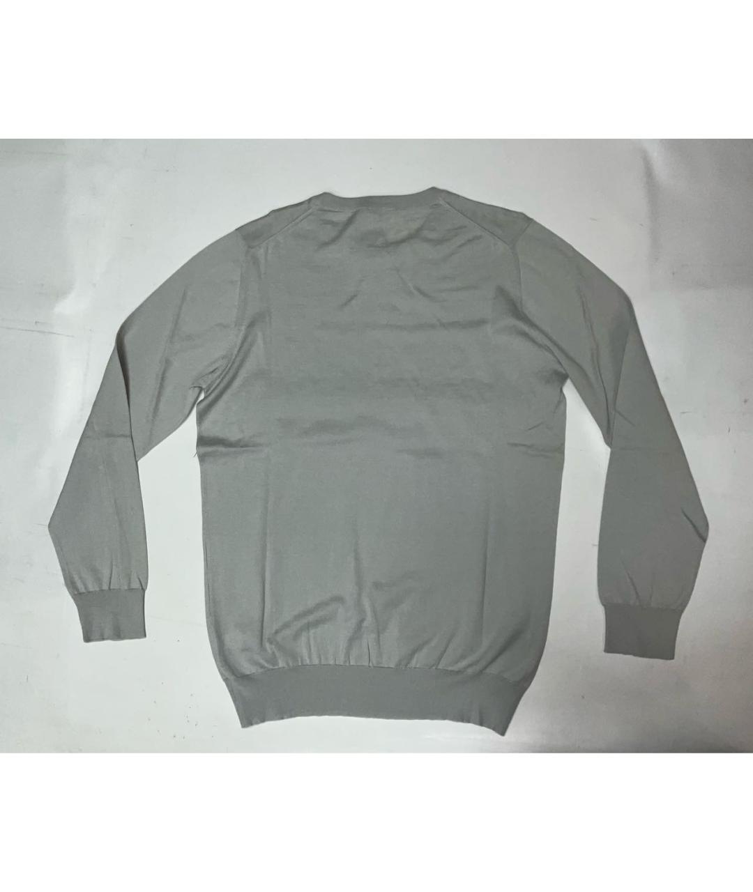 KITON Серый хлопковый джемпер / свитер, фото 5
