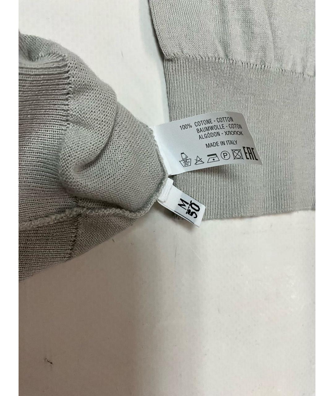 KITON Серый хлопковый джемпер / свитер, фото 4