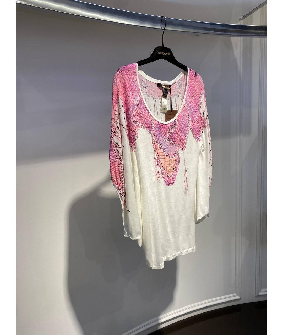 ROBERTO CAVALLI Белая вискозная туника, фото 2