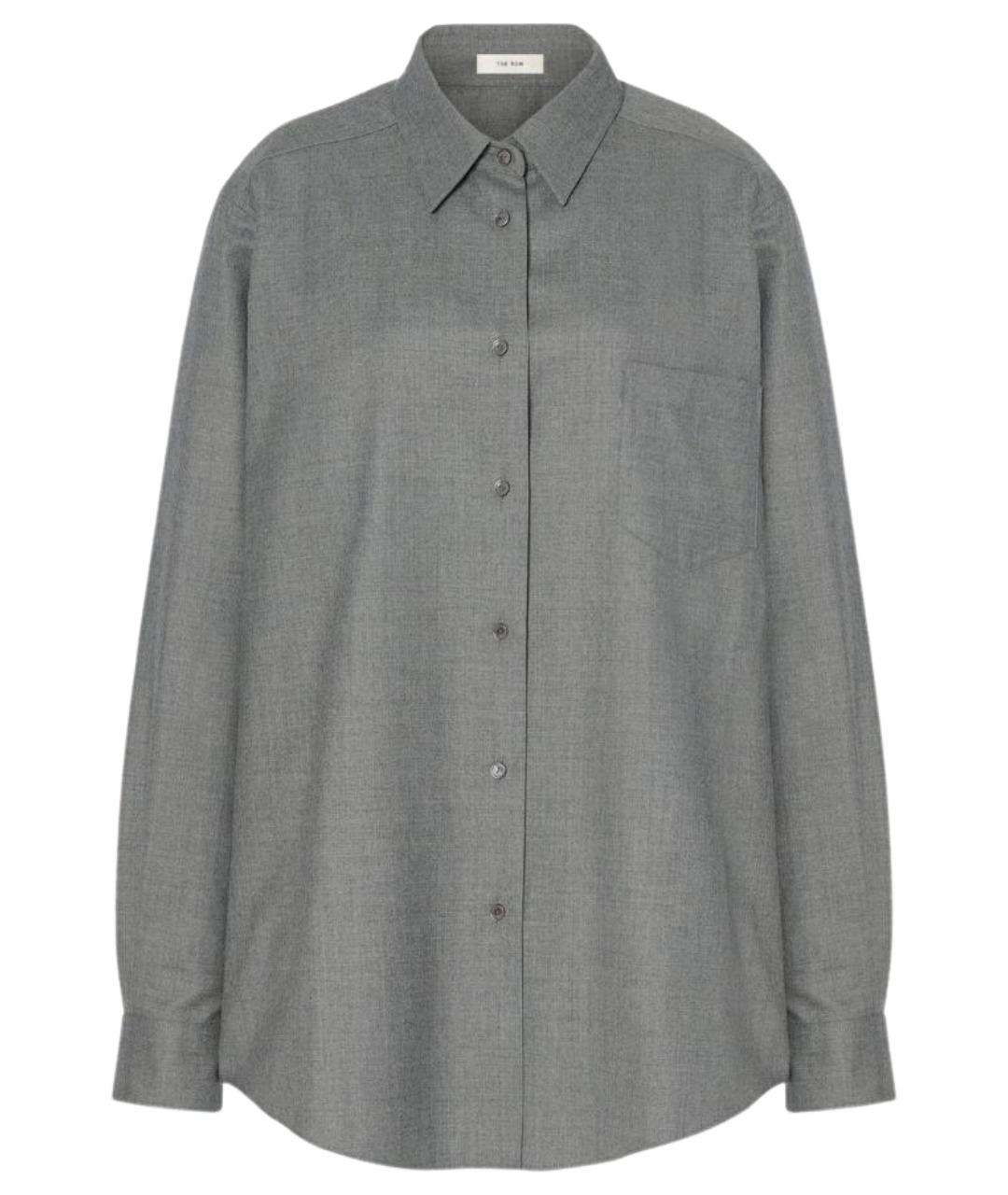 THE ROW Серая шерстяная рубашка, фото 1