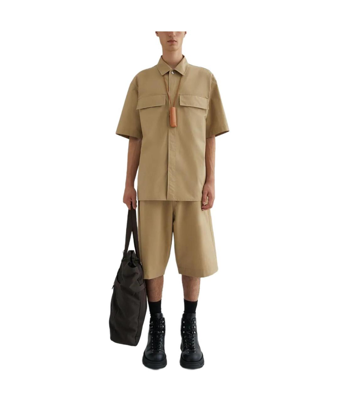 JIL SANDER Коричневая кэжуал рубашка, фото 2