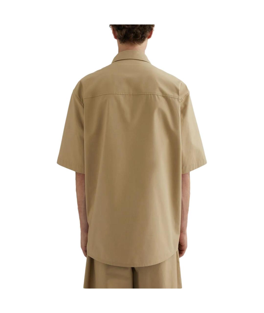 JIL SANDER Коричневая кэжуал рубашка, фото 3