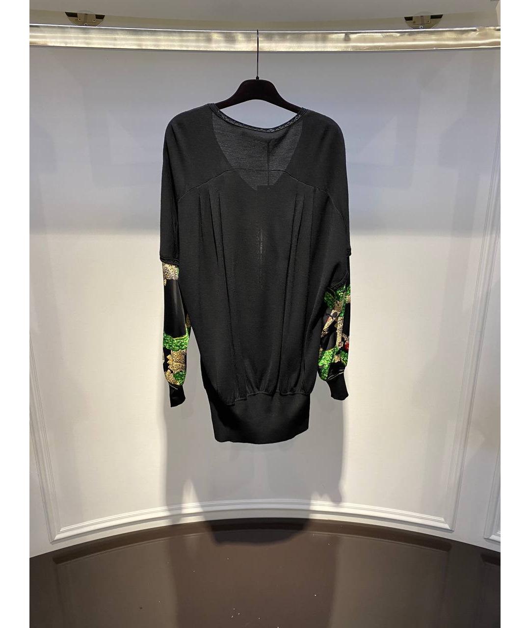 ROBERTO CAVALLI Черная шерстяная водолазка, фото 3