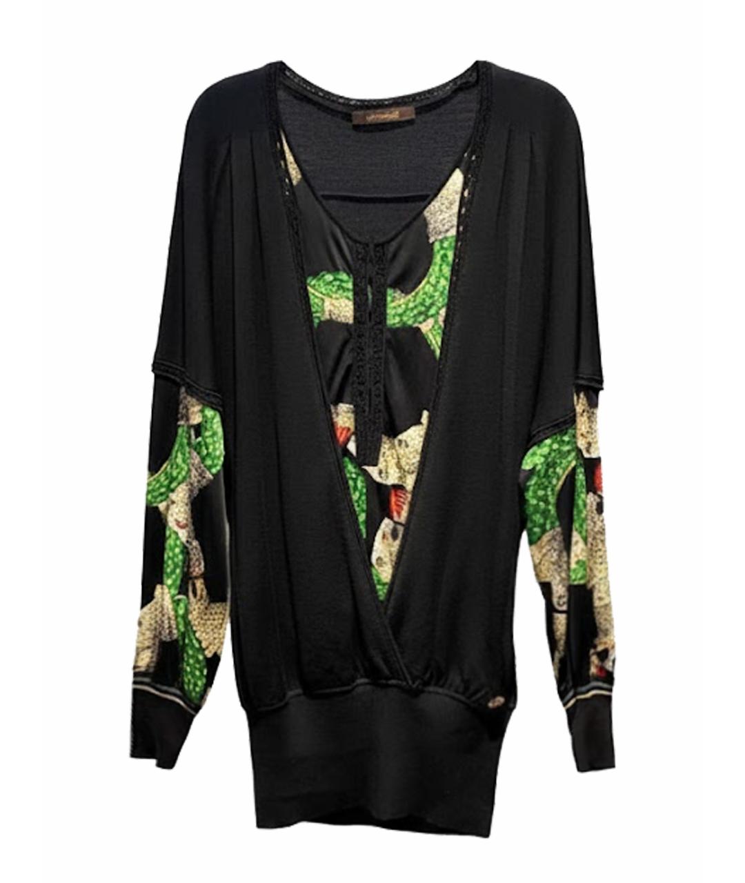 ROBERTO CAVALLI Черная шерстяная водолазка, фото 1