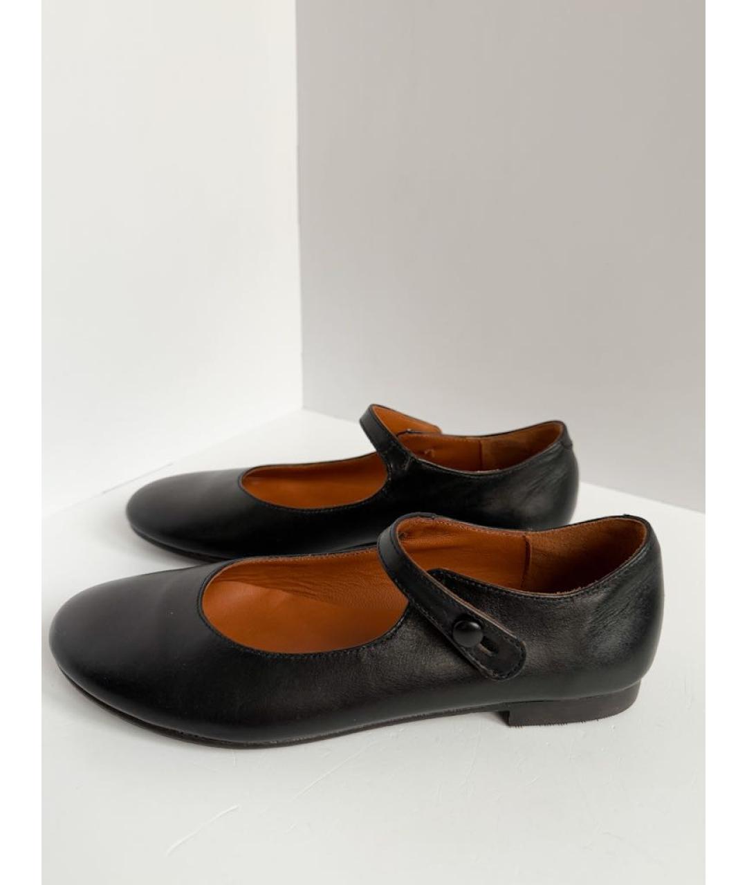 BONPOINT Черные кожаные туфли, фото 7