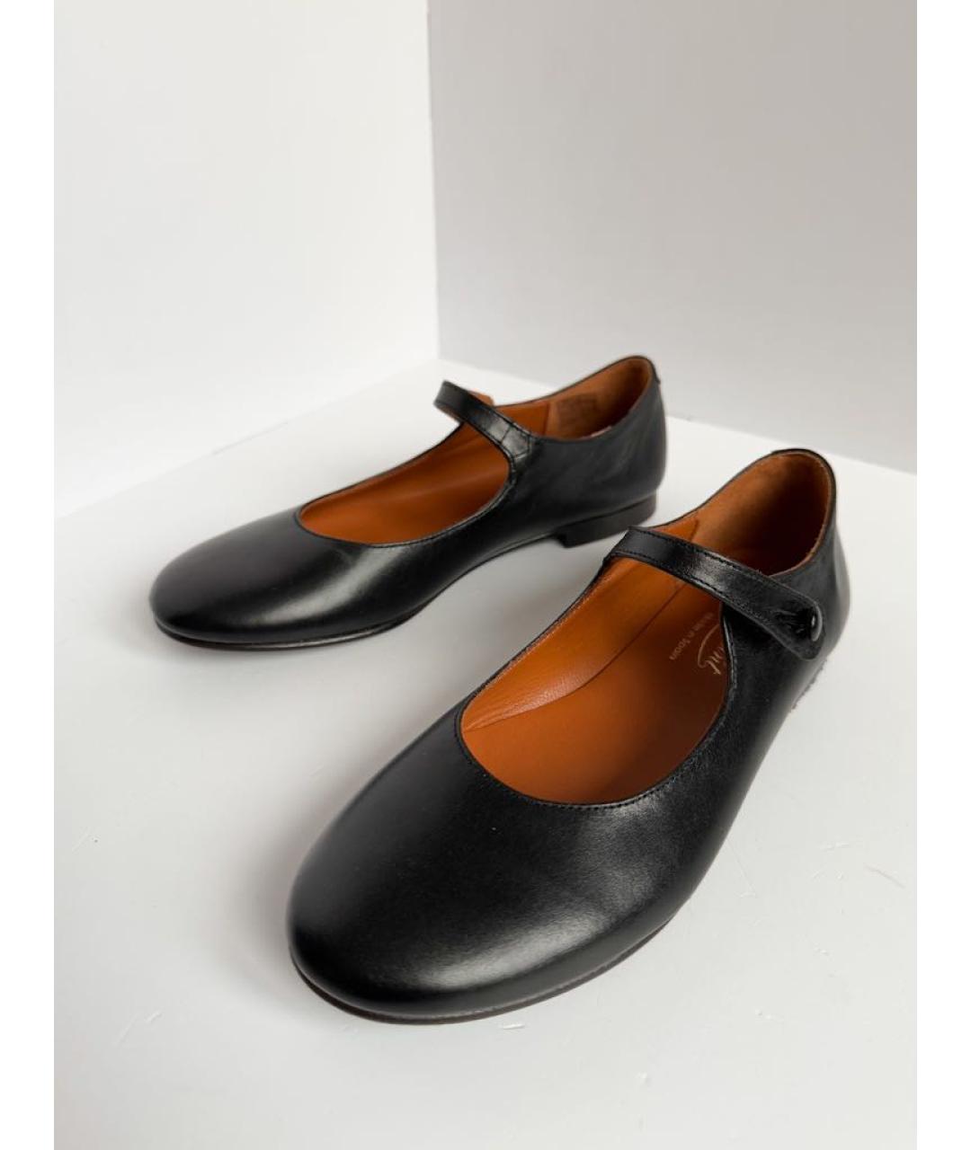 BONPOINT Черные кожаные туфли, фото 6