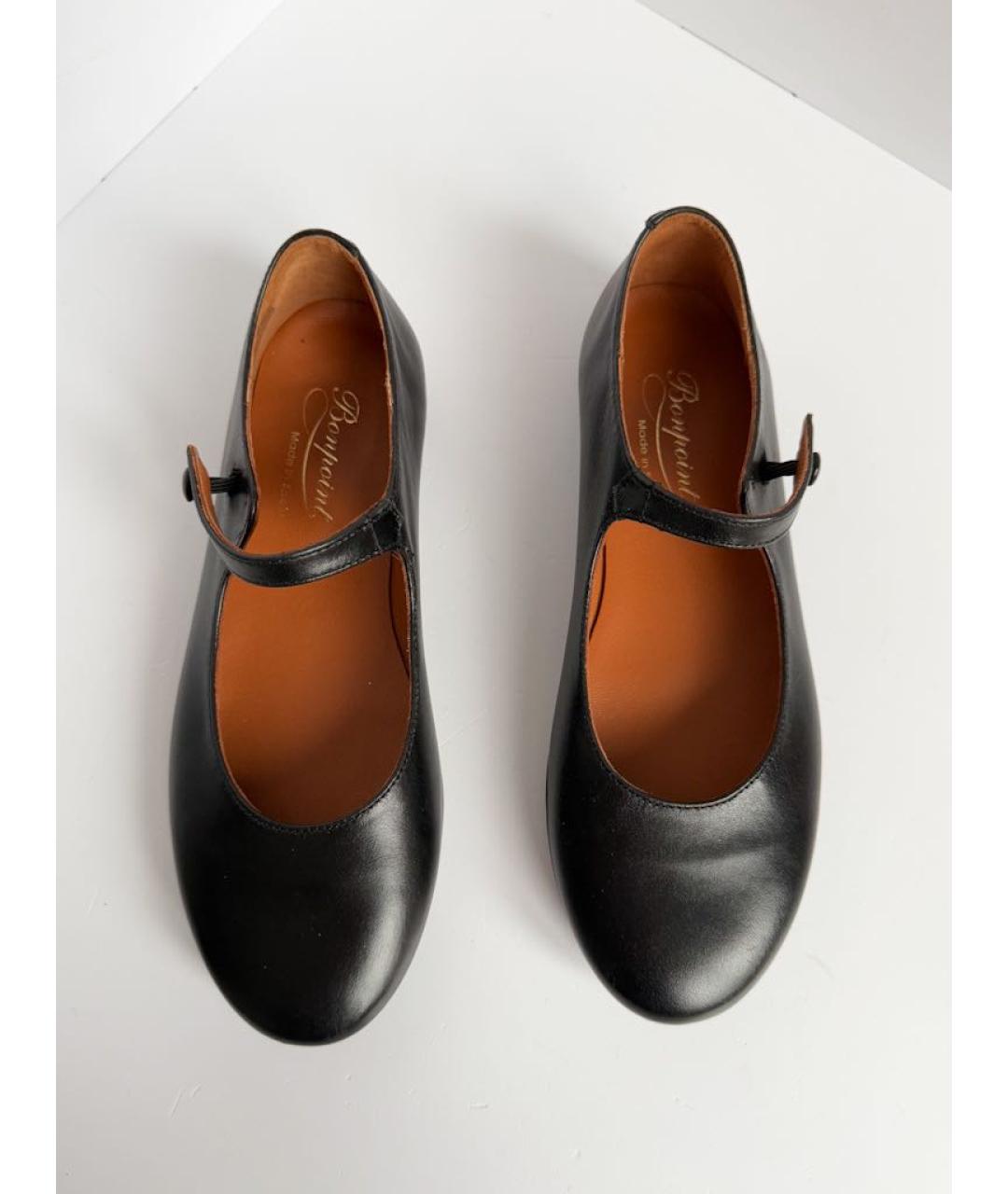 BONPOINT Черные кожаные туфли, фото 2