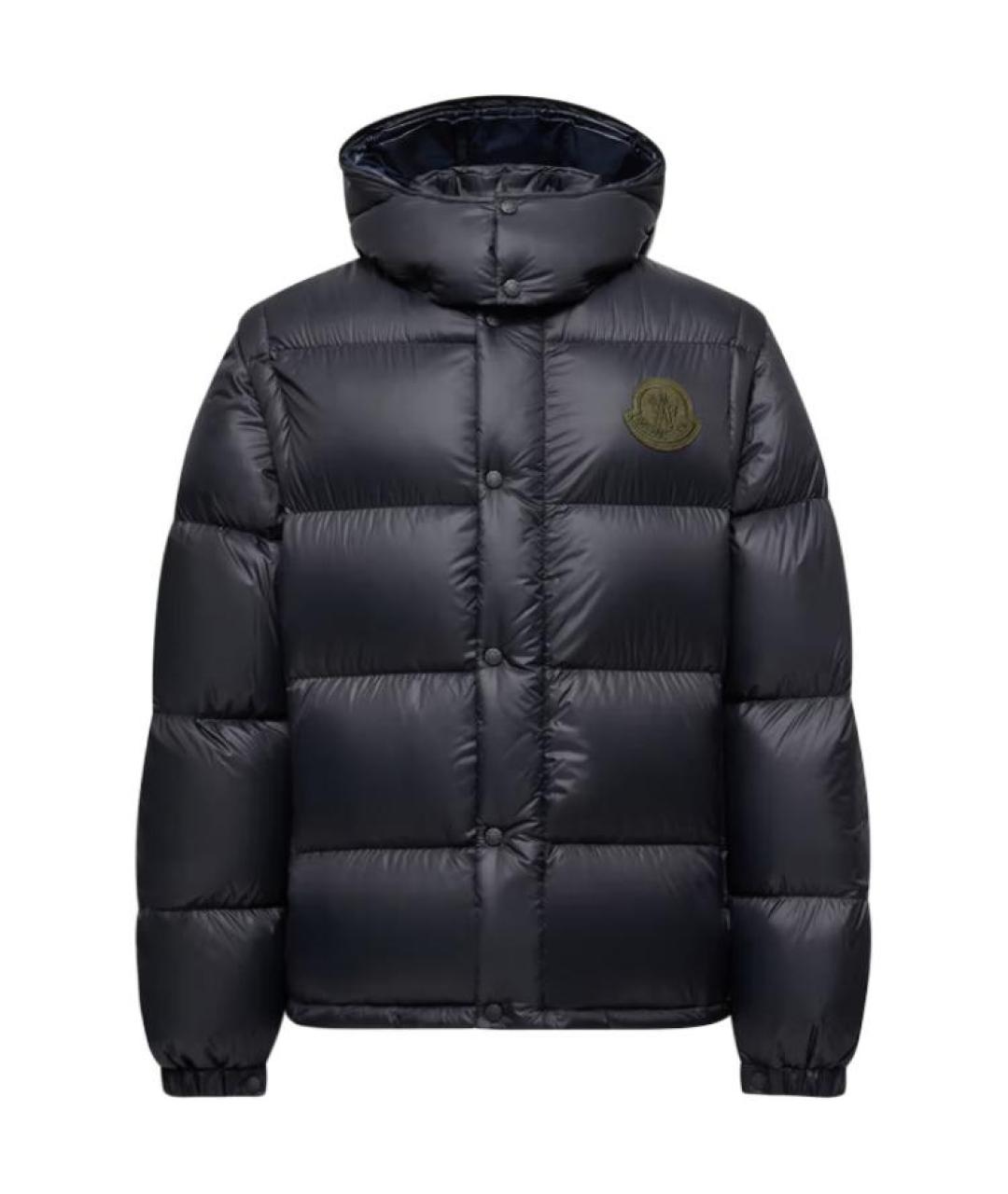 MONCLER Темно-синий пуховик, фото 1