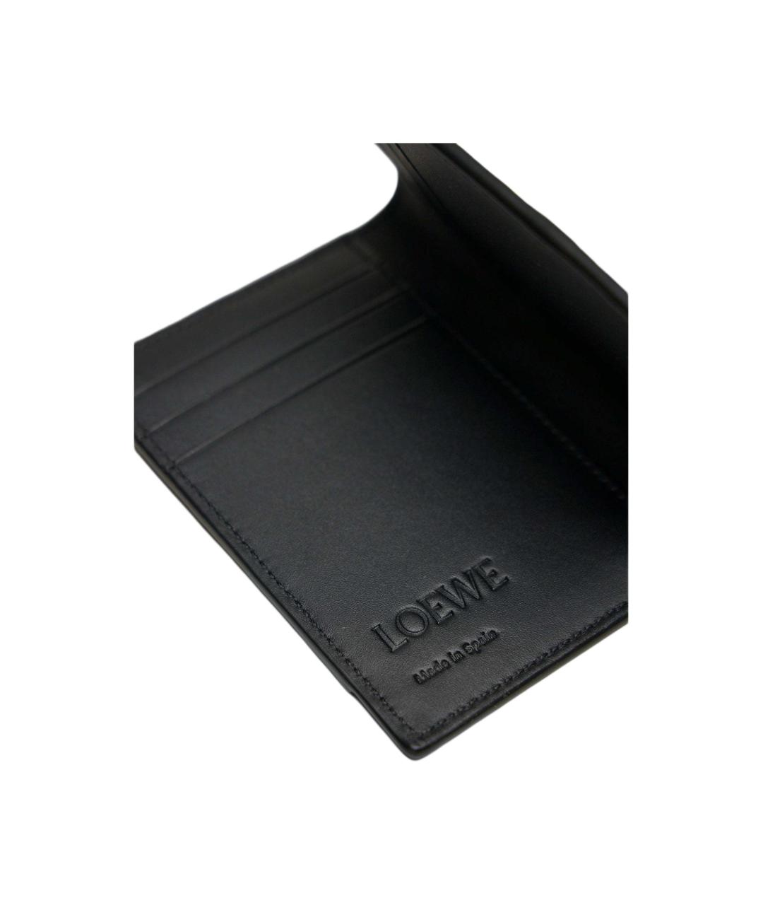 LOEWE Черный кожаный кардхолдер, фото 3