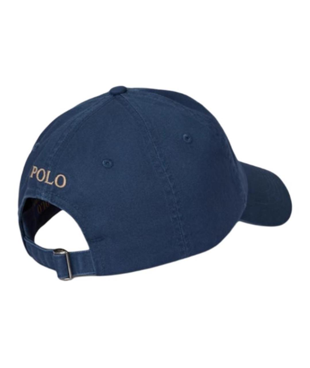 POLO RALPH LAUREN Темно-синяя хлопковая кепка, фото 2