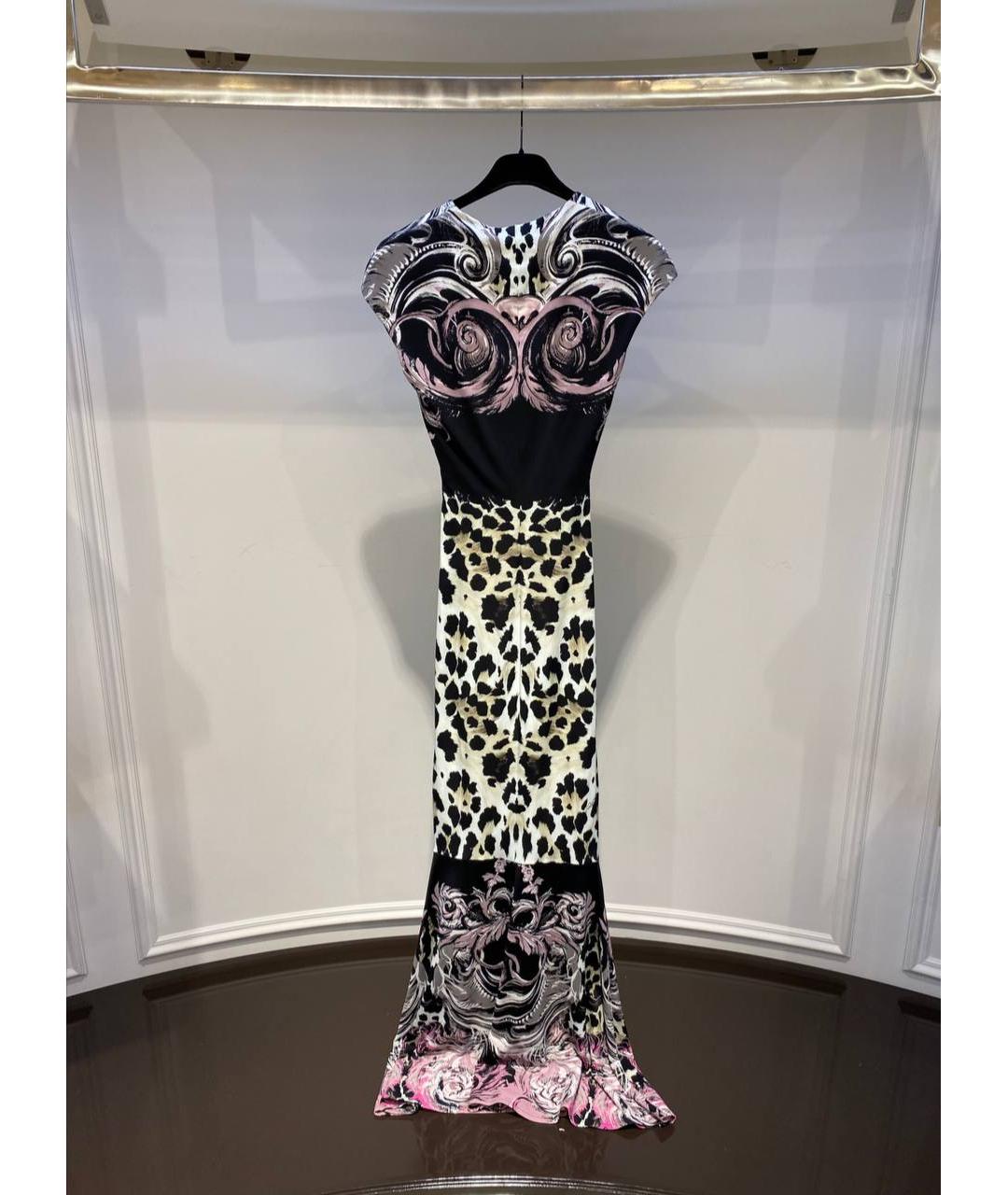ROBERTO CAVALLI Мульти полиамидовое платье, фото 3