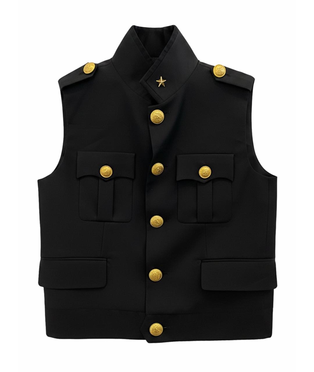 DSQUARED2 Темно-синий шерстяной жилет, фото 1