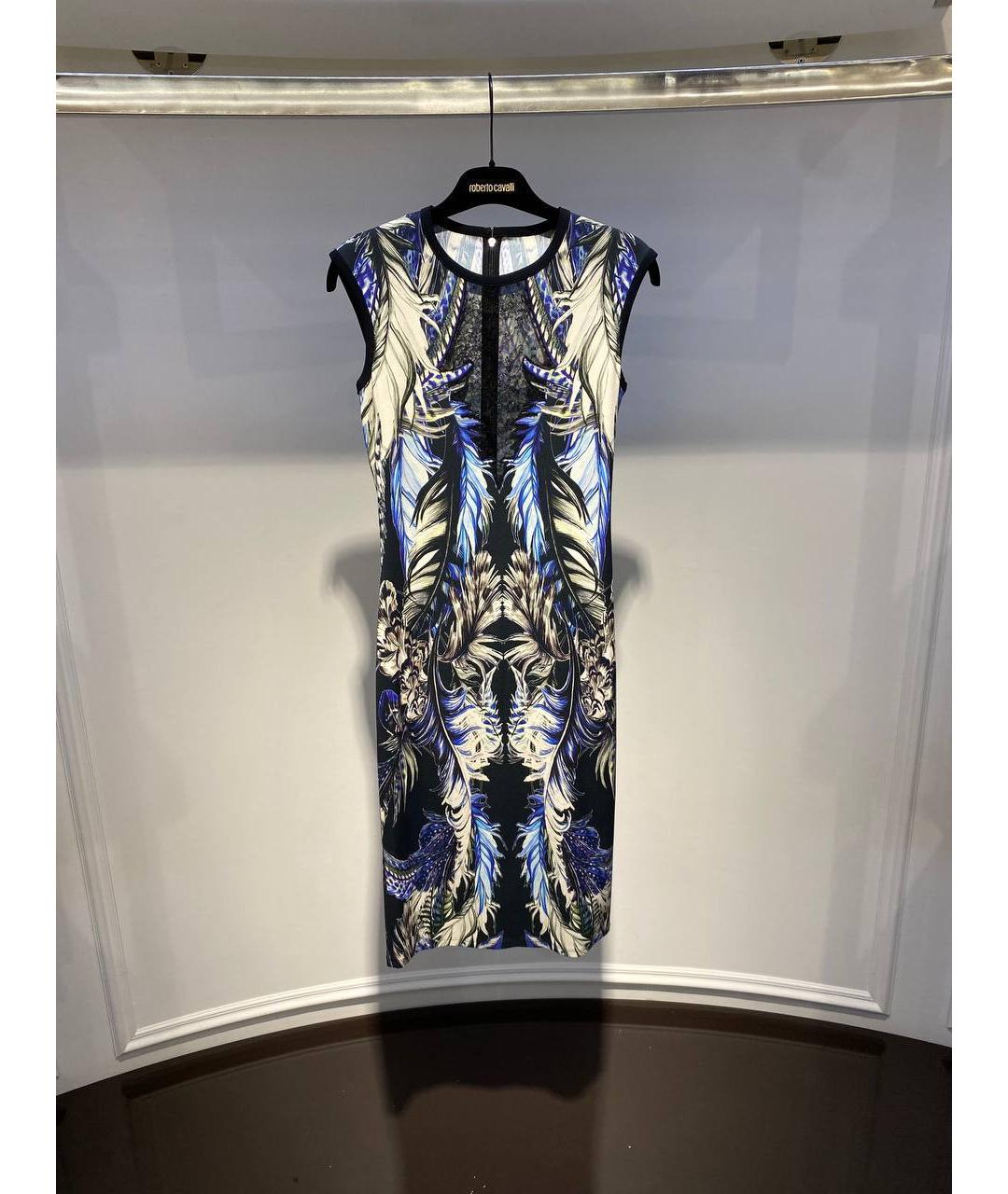 ROBERTO CAVALLI Мульти вискозное платье, фото 4