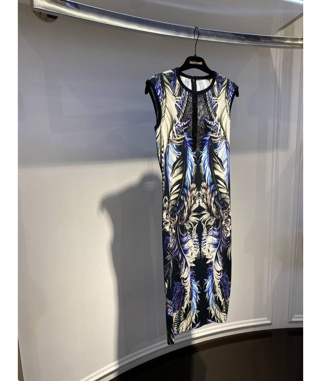 ROBERTO CAVALLI Мульти вискозное платье, фото 2