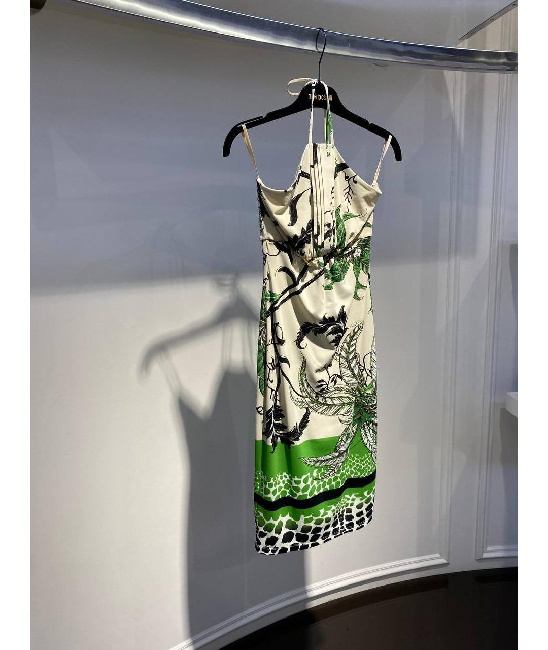 ROBERTO CAVALLI Мульти полиамидовое платье, фото 2