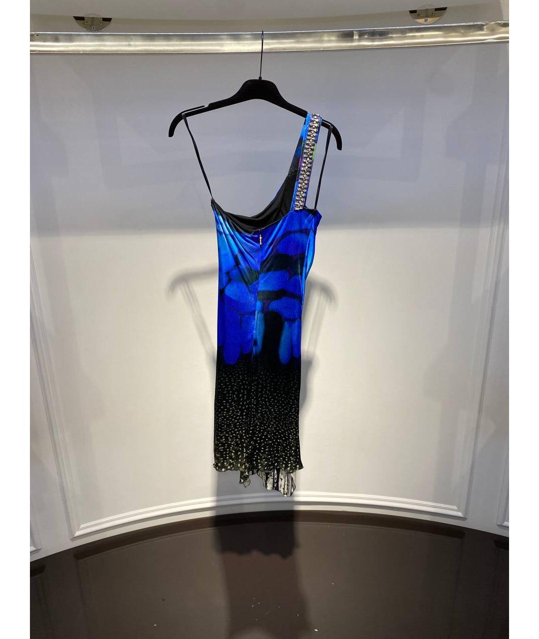 ROBERTO CAVALLI Синее платье, фото 3