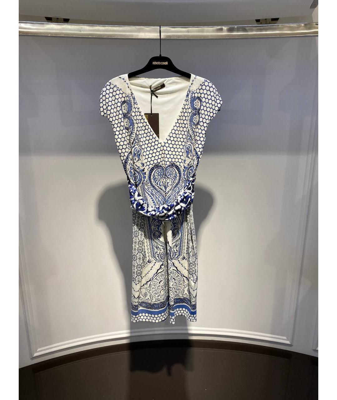 ROBERTO CAVALLI Мульти полиамидовое платье, фото 4