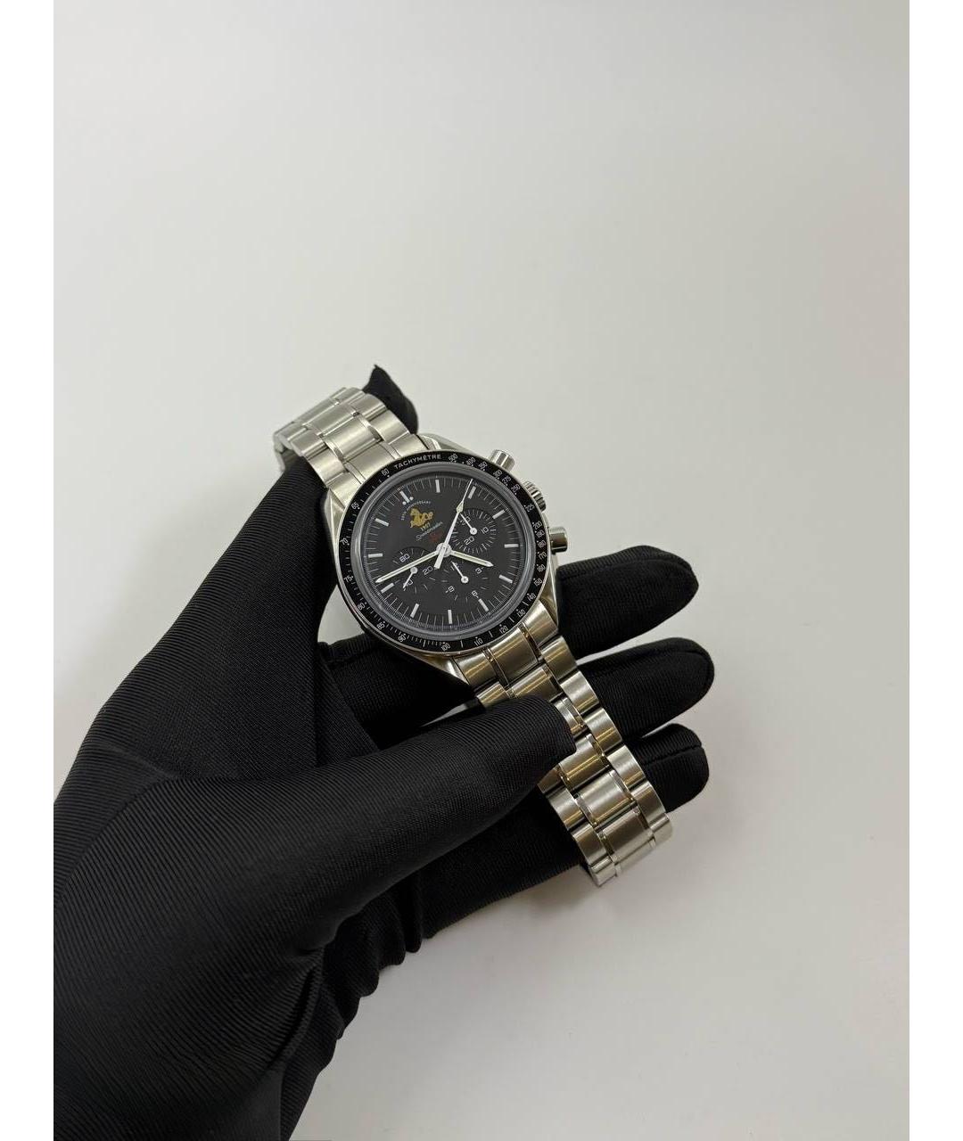 OMEGA Черные часы, фото 3