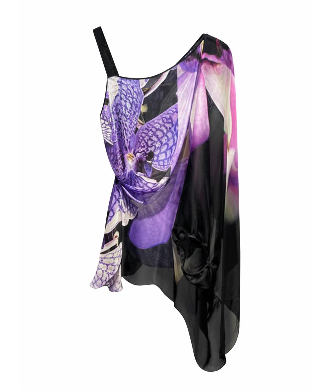 ROBERTO CAVALLI Мульти шелковая туника, фото 1