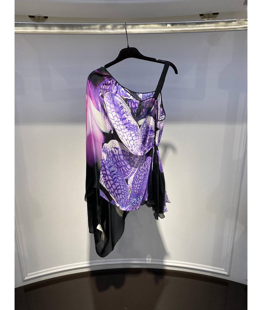 ROBERTO CAVALLI Мульти шелковая туника, фото 3